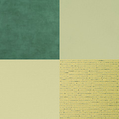 Image showing Set of green vinyl samples