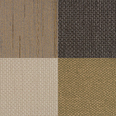 Image showing Set of brown vinyl samples