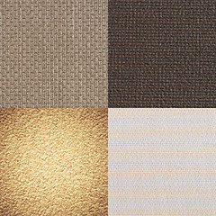 Image showing Set of brown vinyl samples