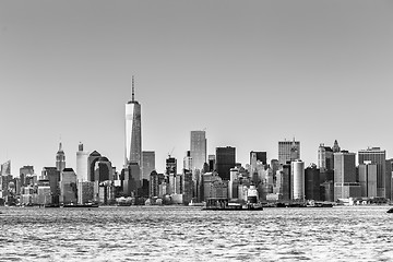 Image showing New York City Manhattan downtown skyline