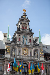 Image showing Houses on Grote Markt - Big Market Square in the Antwepen