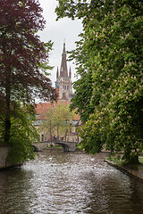 Image showing View of Bruges, Belgium