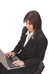 Image showing Businesswoman on laptop