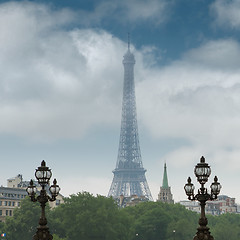 Image showing Eiffel tower in Paris, France