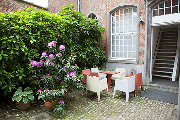 Image showing Cafe on street of european city