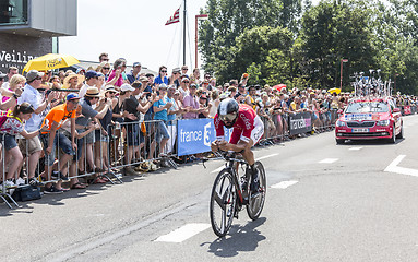 Image showing The Cyclist Geoffrey Soupe - Tour de France 2015