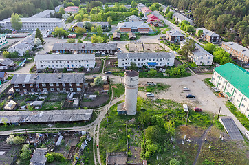 Image showing Bird eye view of housing estate in Vinzili. Russia