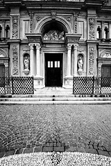 Image showing  exterior old architecture in italy europe milan religion       