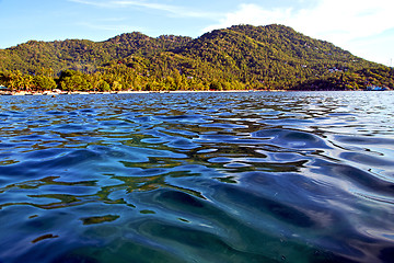 Image showing  blue lagoon  stone  thailand kho tao  of a  water   south china