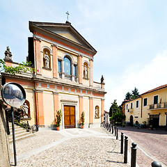 Image showing monument old architecture in italy europe milan religion       a