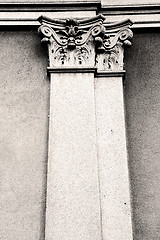 Image showing abstract old column in the  country  of europe italy and marble 