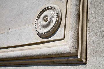 Image showing castronno    varese abstract   wall  curch circle  
