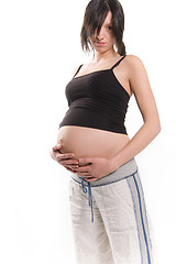 Image showing young pregnant woman