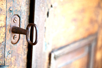 Image showing     door    in italy   ancian wood   texture 