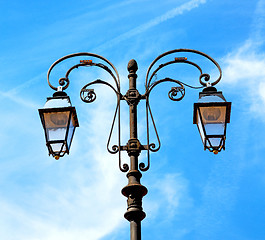 Image showing abstract europe in the sky of italy lantern and  illumination