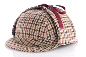 Image showing British Deerhunter or Sherlock Holmes cap