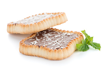 Image showing Chocolate tart cookies