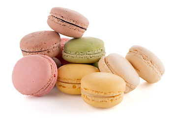 Image showing Colorful French Macarons