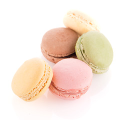 Image showing Colorful French Macarons