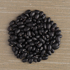 Image showing Circle of black beans