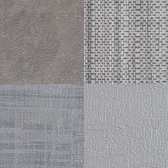 Image showing Set of grey vinyl samples