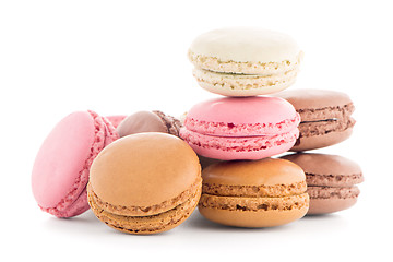 Image showing Colorful French Macarons