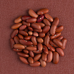 Image showing Circle of red beans