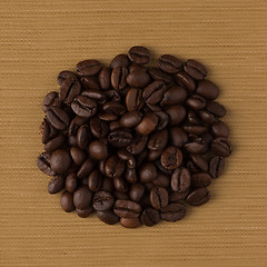 Image showing Circle of coffee