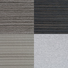 Image showing Set of grey vinyl samples