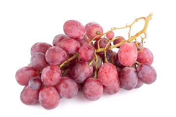 Image showing Bunch of red grapes