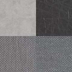 Image showing Set of grey vinyl samples