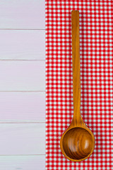 Image showing Kitchenware on red towel