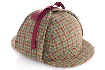 Image showing British Deerhunter or Sherlock Holmes cap