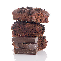 Image showing Chocolate brownies