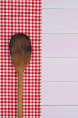 Image showing Kitchenware on red towel