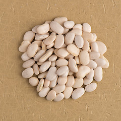 Image showing Circle of white beans