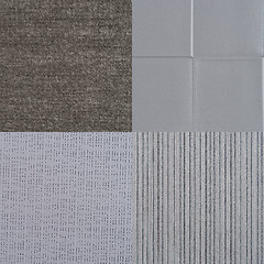 Image showing Set of grey vinyl samples