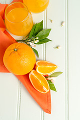 Image showing Freshly squeezed orange juice 