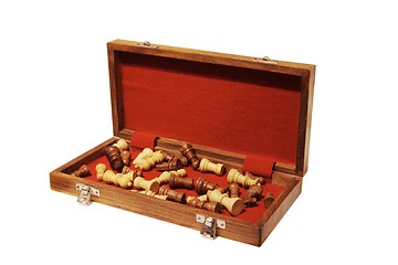 Image showing Open chess box