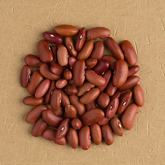 Image showing Circle of red beans