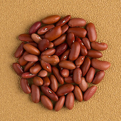 Image showing Circle of red beans