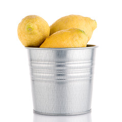 Image showing Bucket with lemons
