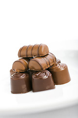 Image showing Pile of chocolate