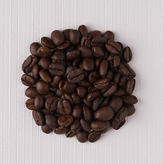 Image showing Circle of coffee