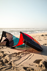 Image showing Kite on the sand