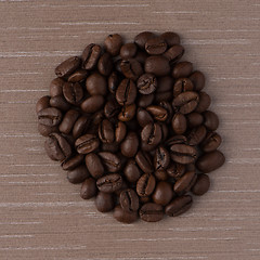 Image showing Circle of coffee