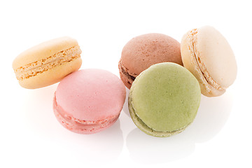 Image showing Colorful French Macarons