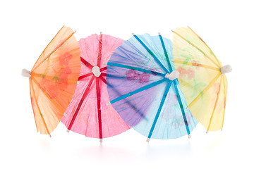 Image showing Paper umbrellas for cocktails