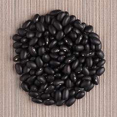 Image showing Circle of black beans