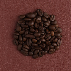 Image showing Circle of coffee